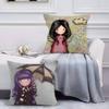 Gorjuss Cartoon S-Santoro Gorjuss Pillow Case Anti-Dustmite Pillowcase Invisible Zipper Silky Short Plush Sofa Cushion Cover