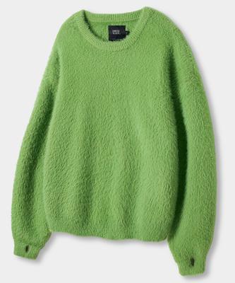 Dimiteulibeullaeg Essential Hairy Round Knit_Light Green