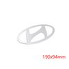 Aluminum Alloy for Hyundai Logo Elantra Sonata Car Rear Badge Front Emblem Trunk Letter Sticker Modification Accessories TT2