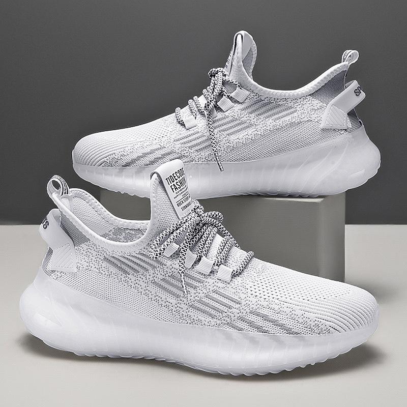 Coconut shoes new real explosive V flying woven breathable sports summer platform running casual shoes
