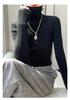 Women's Chunky Knit Turtleneck Sweater - Slim Fit, High Neck, Wool Base Layer for Autumn/Winter.