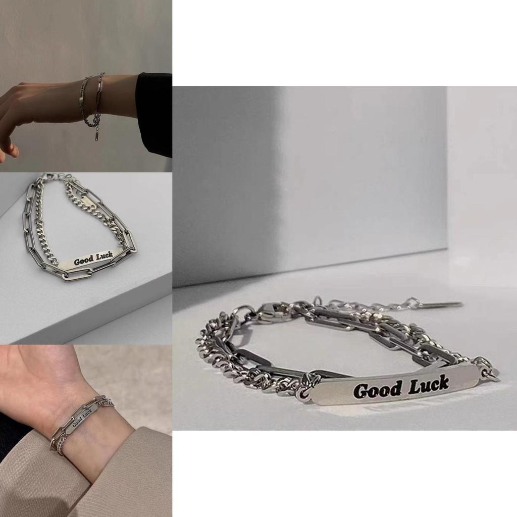 Titanium Unique Geometric Steel Bracelet For Men And Women Fashionable Streetwear