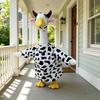 Cow Print Costume Set - Funny Clothing Outfit, Decoy Wear, Pet Costume ( Not Included)
