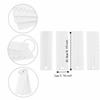 4Pcs PP Cake Scraper Set 8 Inch Sawtooth Edge Cake Decorating Comb Multi-Style Pattern Hanging Hook Design Mousse Cake Tool