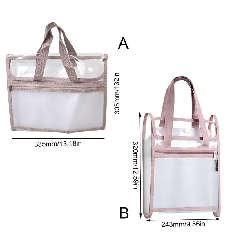 13 Pocket Expandable File Folder Expanding Document Organiser Sorting Folder Water Resistant Clear PVC Document Folder