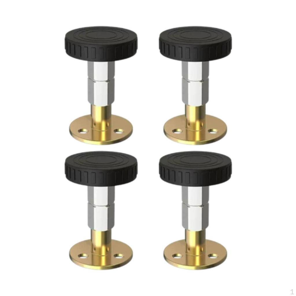 4 Pieces Headboard Stoppers Bed Frame Holder Adjustable Height Stabilizers for Cabinets