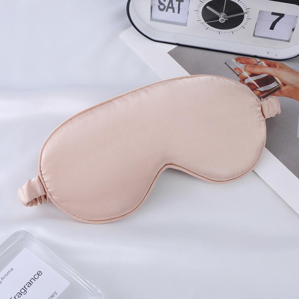 Double-Sided Mulberry Silk Eye Mask with Custom Logo - Light Blocking, Ideal for Travel