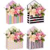 WhatSign Mothers Day Florist Bouquet Envelope Boxes 4PCS Flower Bouquet Packaging Gift Paper Boxes Mothers Day Gifts for Mom from Daughter Son
