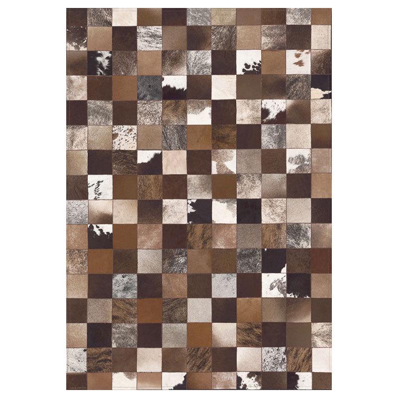 

Декоративный ковер из искусственной коровьей кожи для виллы, кабинета, спальни или гостиной - цельный напольный коврик для доставки 120x160 cm