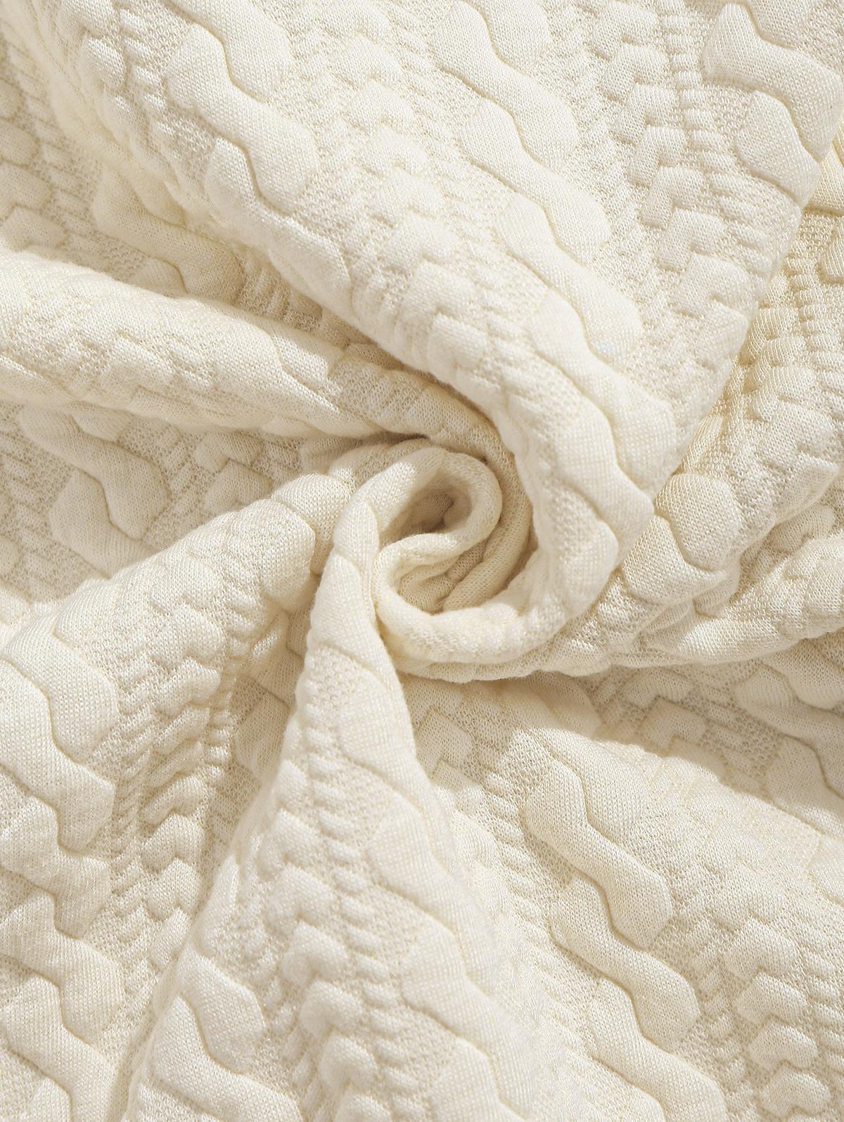 ZAFUL Мужская толстовка с капюшоном с длинными рукавами и жаккардовым узором и нашивками — фото 5