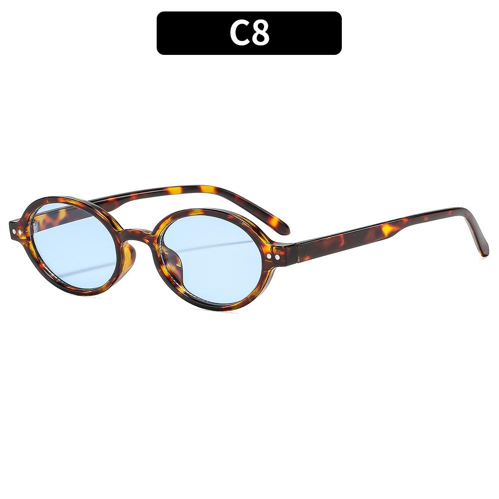 Retro Oval Sunglasses Women Vintage Chic Sunglasses High-End Glasses Uv400 Sunglasses For Trendy Street Outdoor Travel