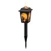 Takasho Solar Light, Alice In Wonderland Silhouette Light, Black, Outdoor Garden Light, Waterproof, Resin and Glass, TA-L02