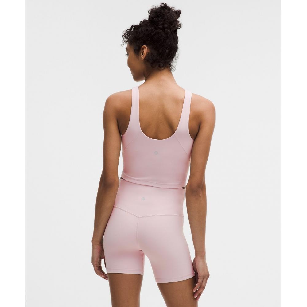 Lululemon Align  High Neck Tank Top  Light Support Porcelain Pink