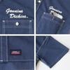 Dickies Men's Short Sleeve Shirt, Oxford Fabric, Embroidered, Navy, Cobalt, Sizes M, L, XL, Casual, 10001913 (JP, Alphabet, XL, COBALT)