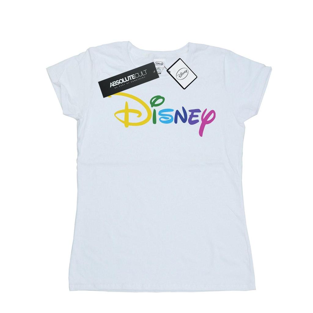 Disney Womens/Ladies Color Logo Cotton T-Shirt