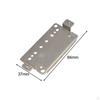 Double Coil Guitar Bridge Pickup Replacement Parts Flat Bottom Mountings Set Humbucker