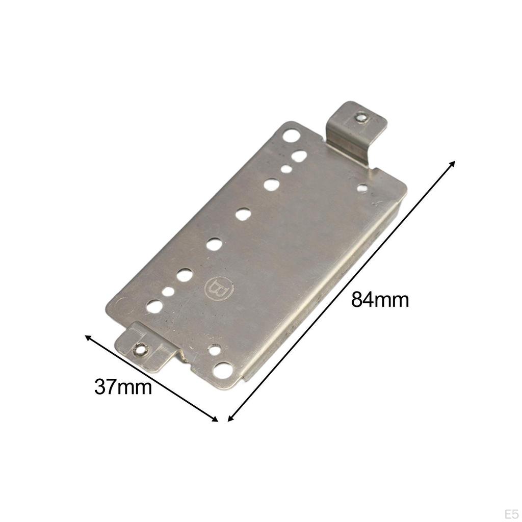 Double Coil Guitar Bridge Pickup Replacement Parts Flat Bottom Mountings Set Humbucker