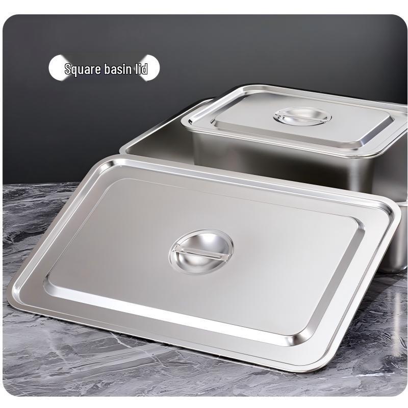Di Ruien Thickened Stainless Steel Buffet & Fast Food Tray Square