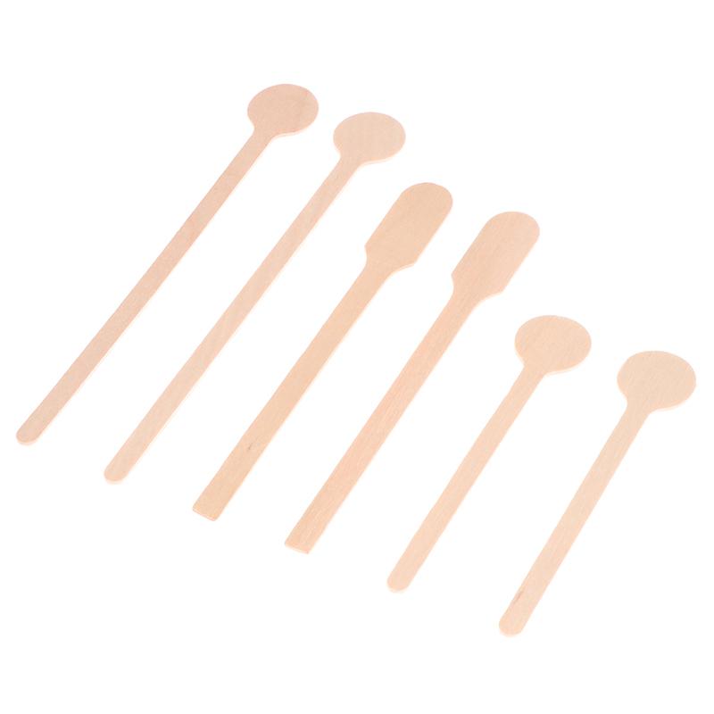 100 ks dřevěných míchadel na kávu, studené pití, míchací tyčinky na nápoje, biologicky odbouratelné nádobí, kávové tyčinky