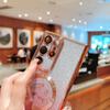 Electroplated magnetic suction love glitter mobile phone case is suitable for Samsung S25ULTRA lens film S24 S25 S23FE