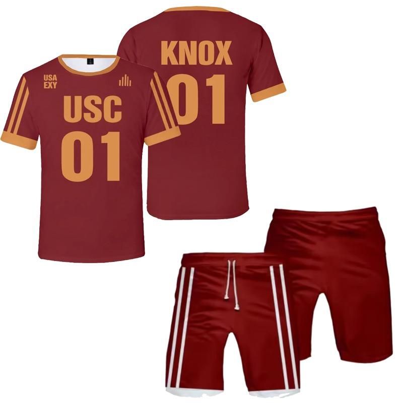 Edgar Allan Moreau Trikot Cosplay T-Shirt Shorts Set 3D The Foxhole Court Druck T-Shirts Anzug Sommer Herren Damen Y2k Trainingsanzug Outfits