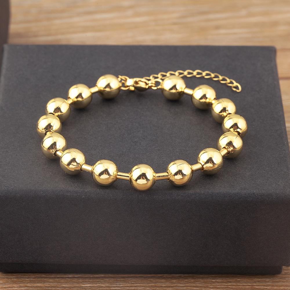 

Nidin Hot Sale Original Design Round Beads Charm Bracelets Adjustable 4 Sizes For Women Fashion Versatile Jewelry Accessories