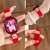 Get Rich Immediately Red Nylon Woven Magnetic Band for Apple Watch S11/S10/S9/S8