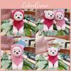 Short Plush Cozy Bear Astronaut Doll Keychain Vibrant Colors For Collecting Fun