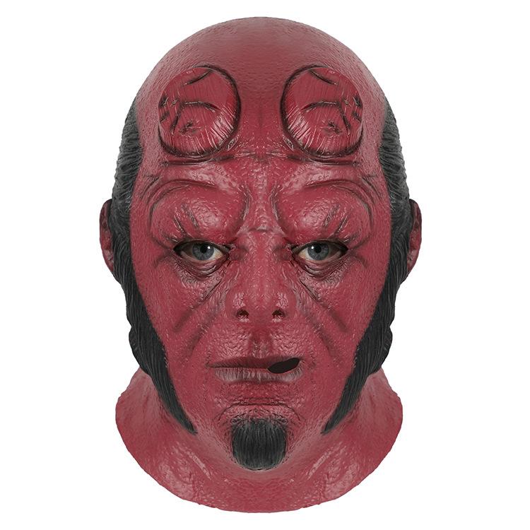 

Halloween latex mask Hellboy green fish monster headgear for bar parties and dances COS Role Play 40007