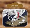 Yuxing King Dinosaur Fossil Model: Mosasaurus & Velociraptor Building Blocks for Kids.