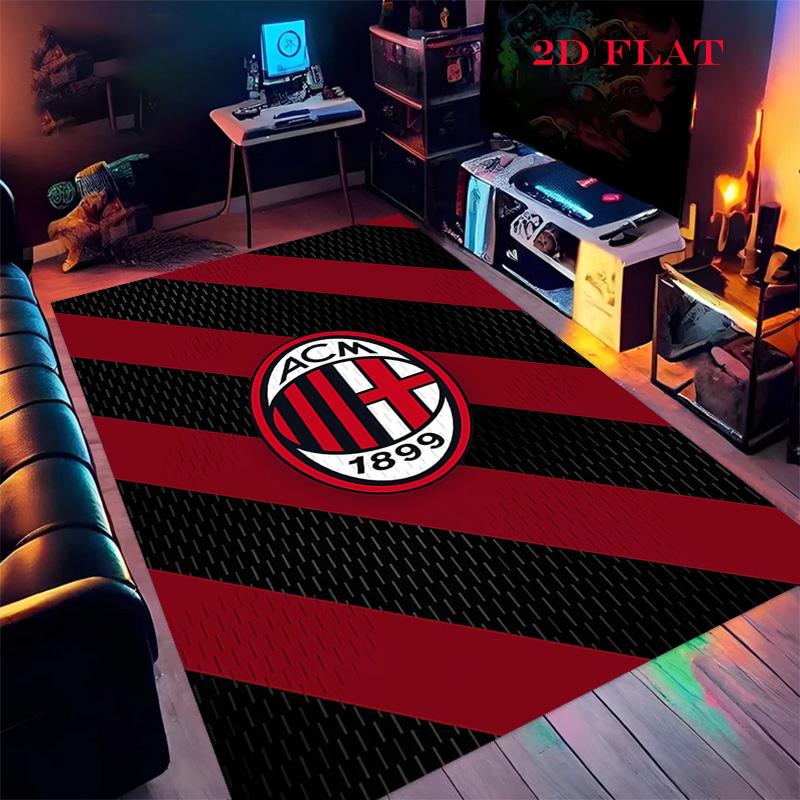 

Milan logo Carpet Rug for Living Room Bedroom Home Sofa Decoration,Kids play Nonslip Floor Mat 40x60cm( 15x23in )