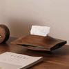 Wooden Tissue Box Solid Wood Desktop Walnut Paper Box Napkin Holder Tabletop Ornament Face Towel Storage Container Home Decor