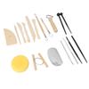 Clay Tools Kit Sculpting Tools Wooden Material Shaping Building Modeling Carving Accessories for Pottery Arts Craft