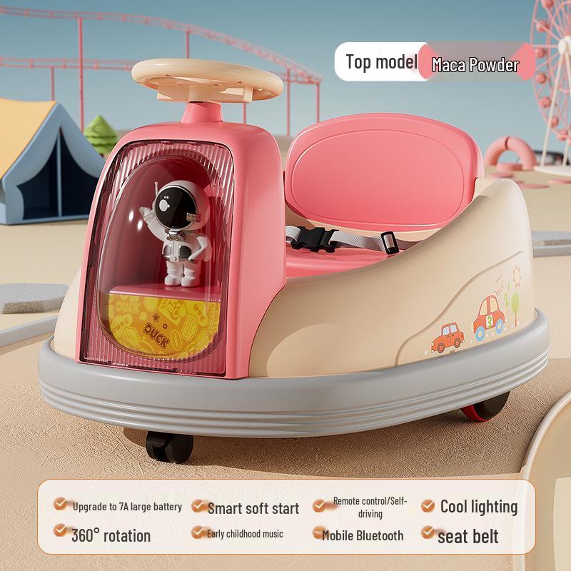 Children's Electric Bumper Car with Music & Lights – Ideal Birthday Gift for Ages 1-6