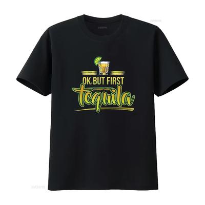 OK Aber Erstmal Tequila Mexikanische Party Shots Lustiges Wochenende Damen T-Shirt mit Trendigen Prints Perfekt für den Sommer Vintage Gewaschen