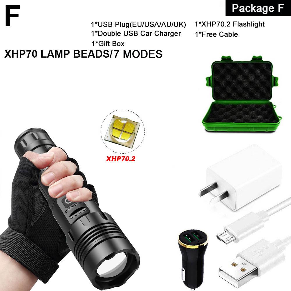 ZK20 Dropshipping USB Rechargeable XHP90 COB Powerful LED Flashlight Zoom Red Torch Light 18650 26650 Touch Switch Flashlights