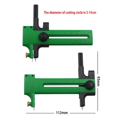 Circle Paper Cutter Compass Circle Cutter Ratchet Handle Non-slip Grip Perfect 2-15cm Circles for Card Making DIY Crafts