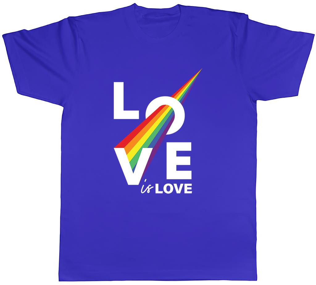 Gay Pride Month Unisexs TShirt Love Is Love Rainbow Thunderbolt Tee Gift