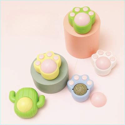 1PC süße Krallen Spin Mint Ball Katze selbst lecken Musik Mint Ball Spielzeug Katze Mint Ball Wurm Galle Obst Ball