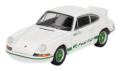 MINI GT Scale Porsche 911 Carrera RS Grand Prix Livery Finished Product 1/64 2.7 White/Green (Left-Hand Drive)