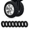 8pcs Suitcase Wheel Rubber Cover Roller Silent Shock-Absorbing Sleeve Universal Wheel Protective Sleeve Travel Accessories