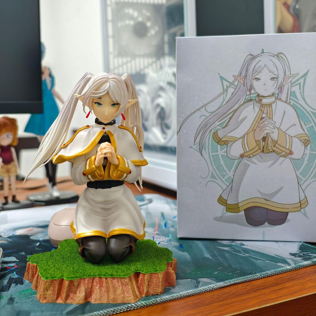 In Stock: Frieren Double-Headed Statue Figure 2D Anime Ornament