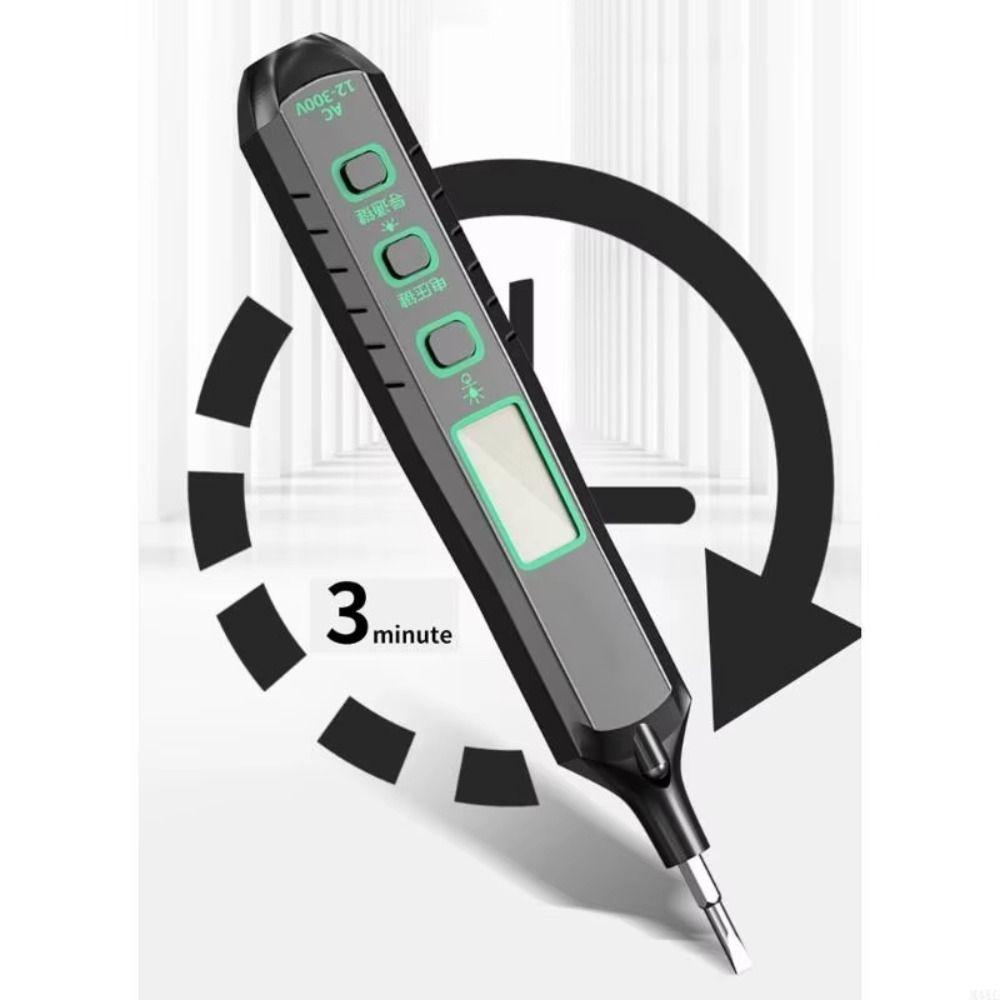 AC 12-300V Voltage Tester LED Display Multifunction Testing Tool Electric Tester  Industrial Use