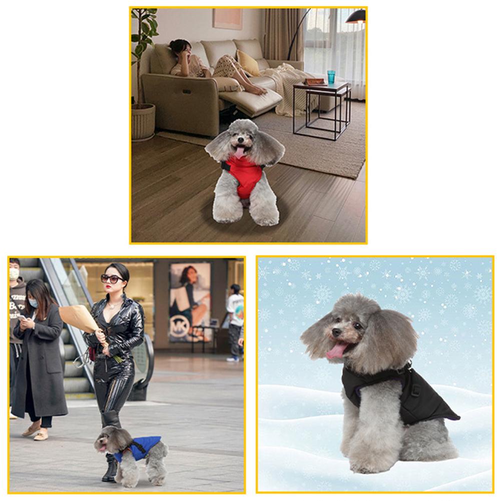 Verstellbare Hundejacke Winter Hundekleidung für kleine mittlere Hunde Welpen Haustierweste Französische Bulldogge Kleidung Chihuahua Kostüm Mops Mantel
