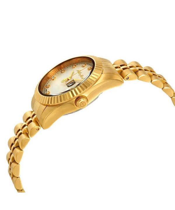 Mathey-Tissot Mathy III Gold Tone Stainless Steel White Dial Quartz D810PI Women's Watch