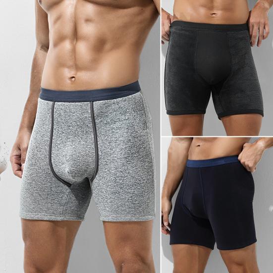 

Мужские трусики, теплые защитные 3D-резки, простые лоскутные цвета, U-образные выпуклые шорты, трусы для спальни