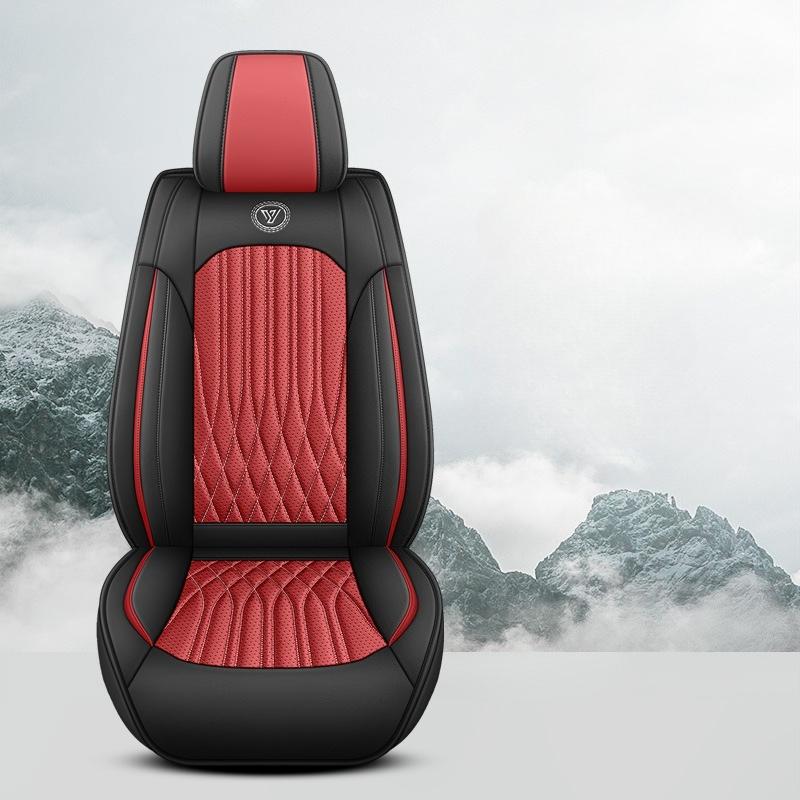 Single Full Coverage Car Seat Cover Premium Faux Leather Material, Fits Most Sedans/SUVs, Enhances Interior, 5 Colors Available