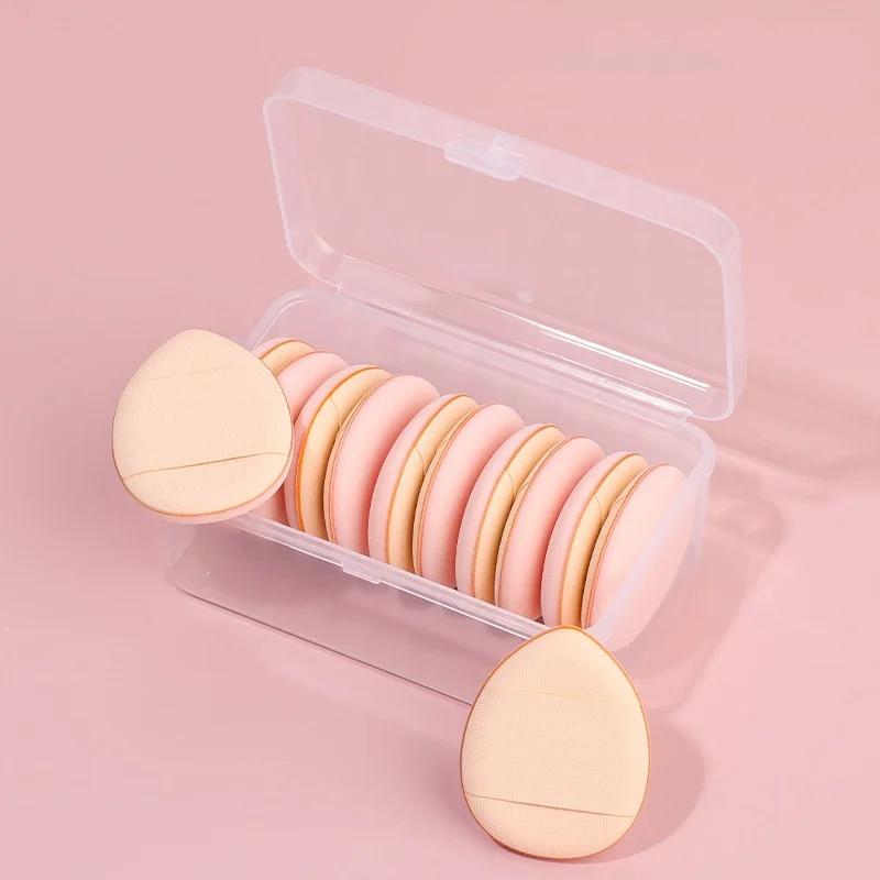 Mini Size Finger Puff Makeup Sponge Set, Face Concealer Foundation, Puff Detail, Professional Cosmetic Pad, Makeup Tool