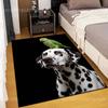 Dalmatian Parrot Pattern Carpet for Living Room Bedroom Bathroom Mat Creative Doormat Home Decor Area Rugged Luxury Gifts