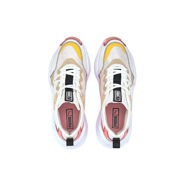 Puma Rise Extravaganza Low Top Running Shoes Women sneaker Khaki Brown Pink 373446-01